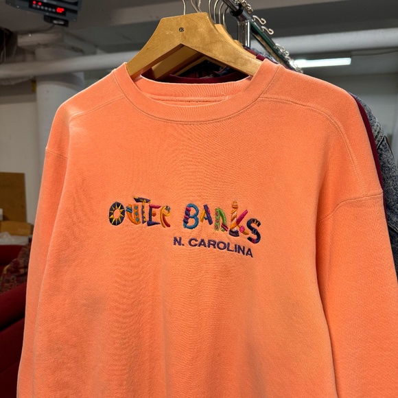 Vintage Outer Banks North Carolina Sweater in Hot Pink - Picture 2 of 4